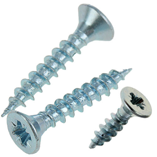 3,5*20 Саморезы универсальные белый цинк 