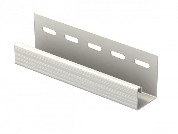 J trim профиль для софитов и сайдинга белый 3050 мм. Ю-Пласт