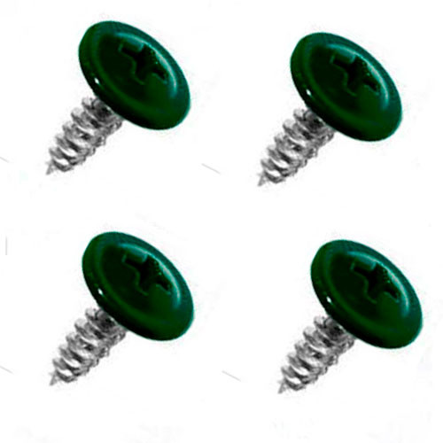 4.2*16 саморезы с пресшайбой  острые RAL 6005 (250 шт.)