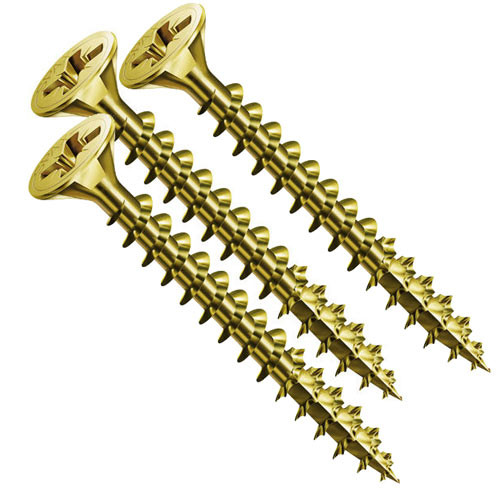 Саморезы по дереву 3.5*41 желтый цинк (250 шт.)